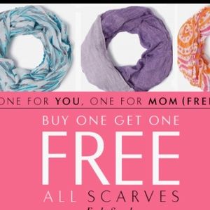 BUY ONE GET ONE FREE ON ALL SCARVES IN MY CLOSET